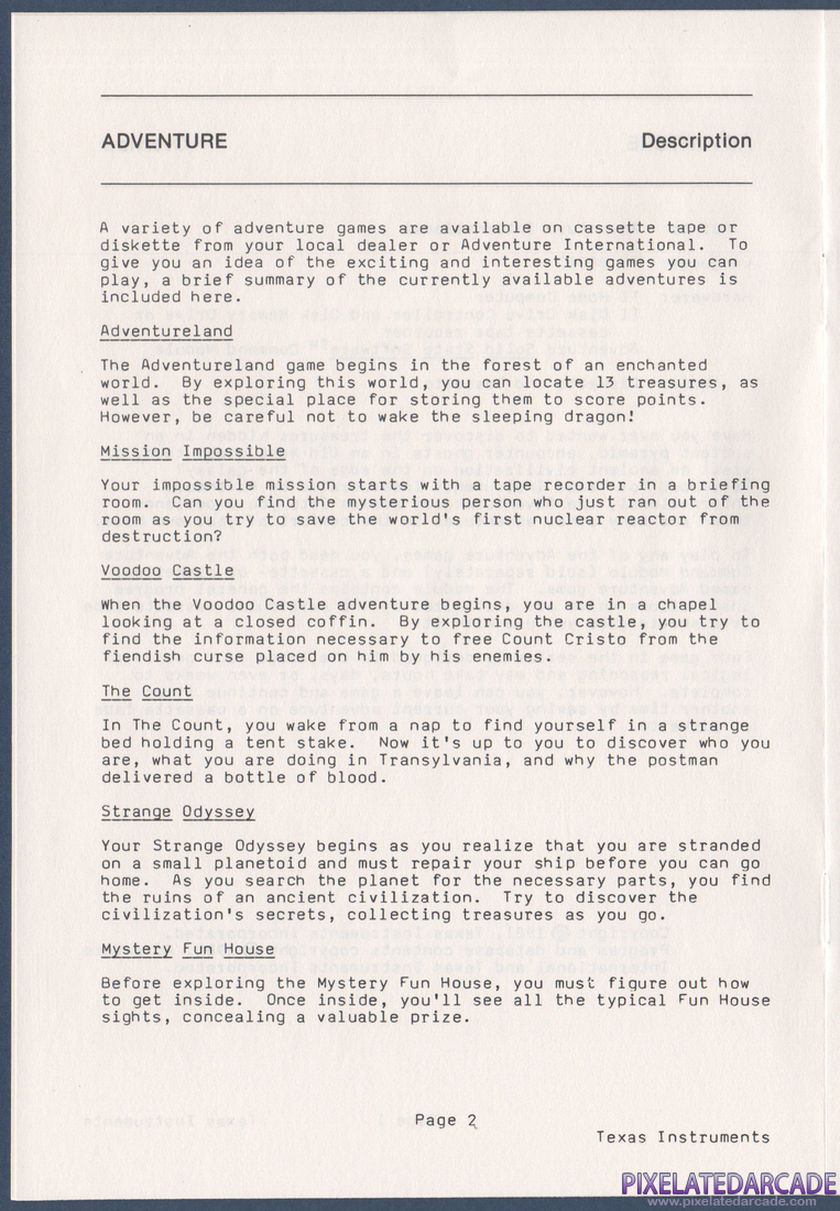 The Golden Voyage: Instruction Manual - Page 2