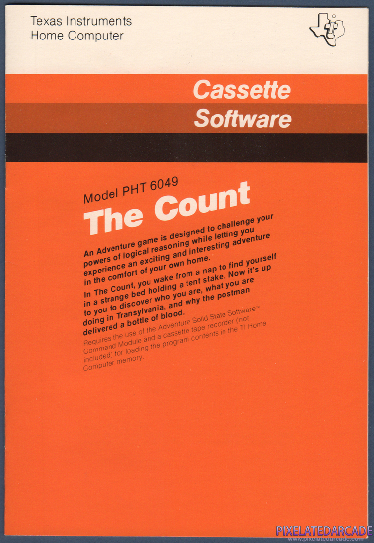 The Count: Instruction Manual - Front Cover