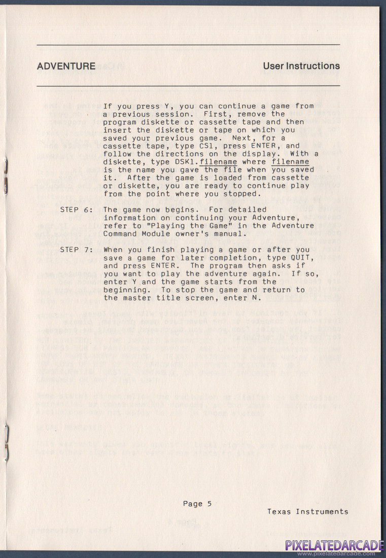 The Count: Instruction Manual - Page 5