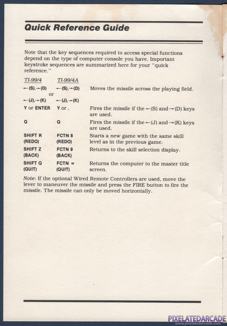 TI Invaders: Instruction Manual - Page 2
