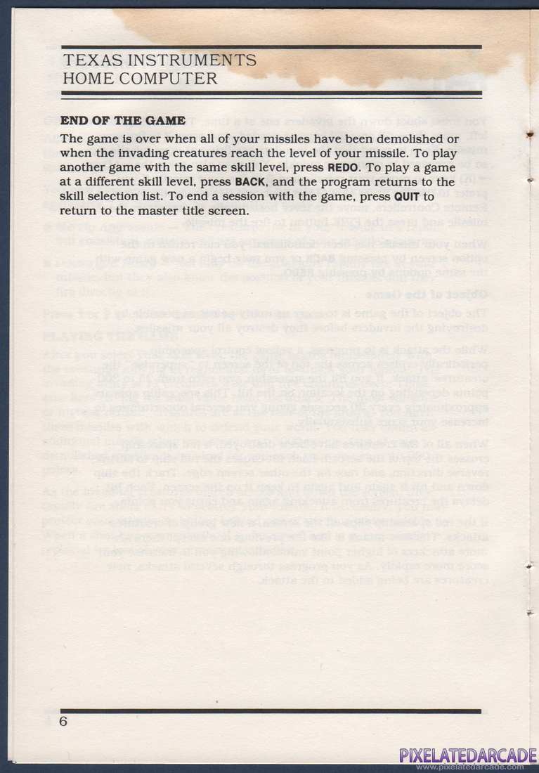 TI Invaders: Instruction Manual - Page 8