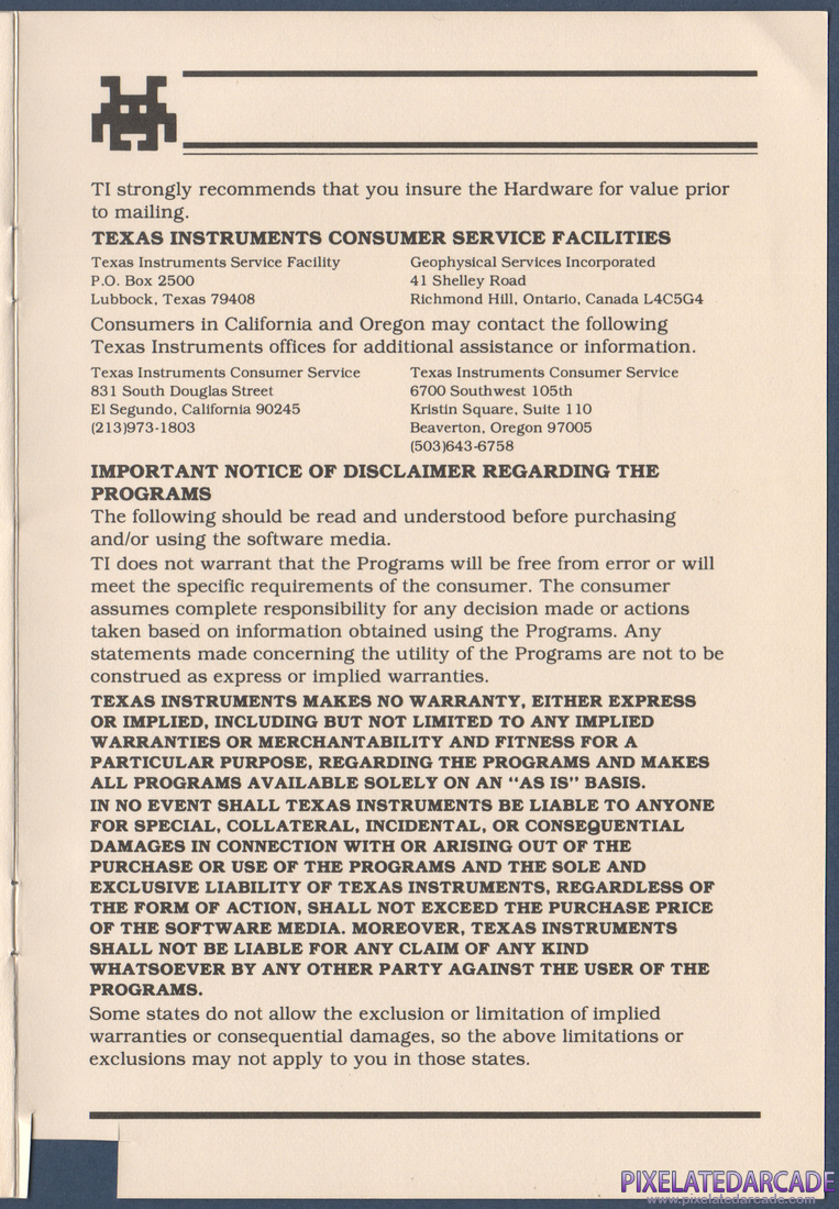 TI Invaders: Instruction Manual - Page 9