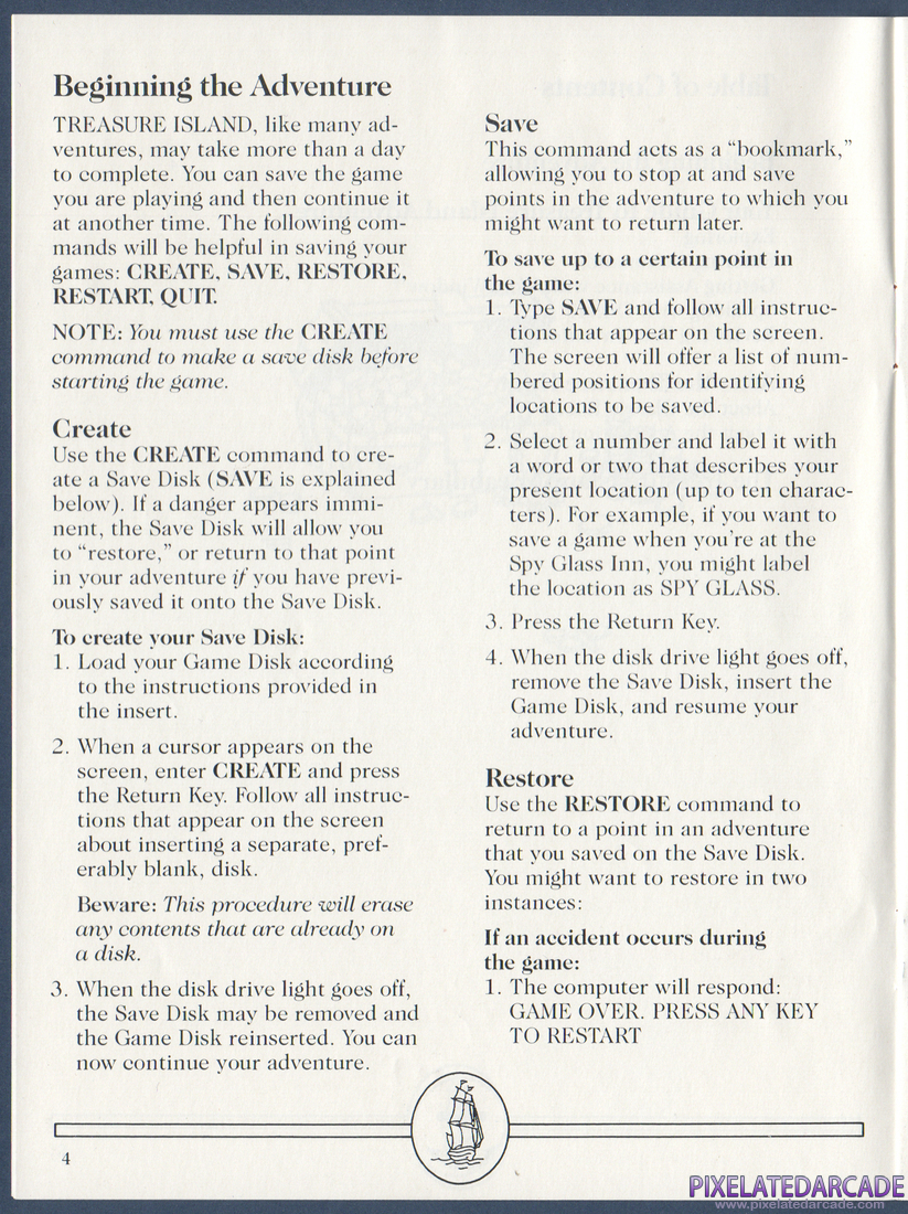Treasure Island: Instruction Manual - Page 4