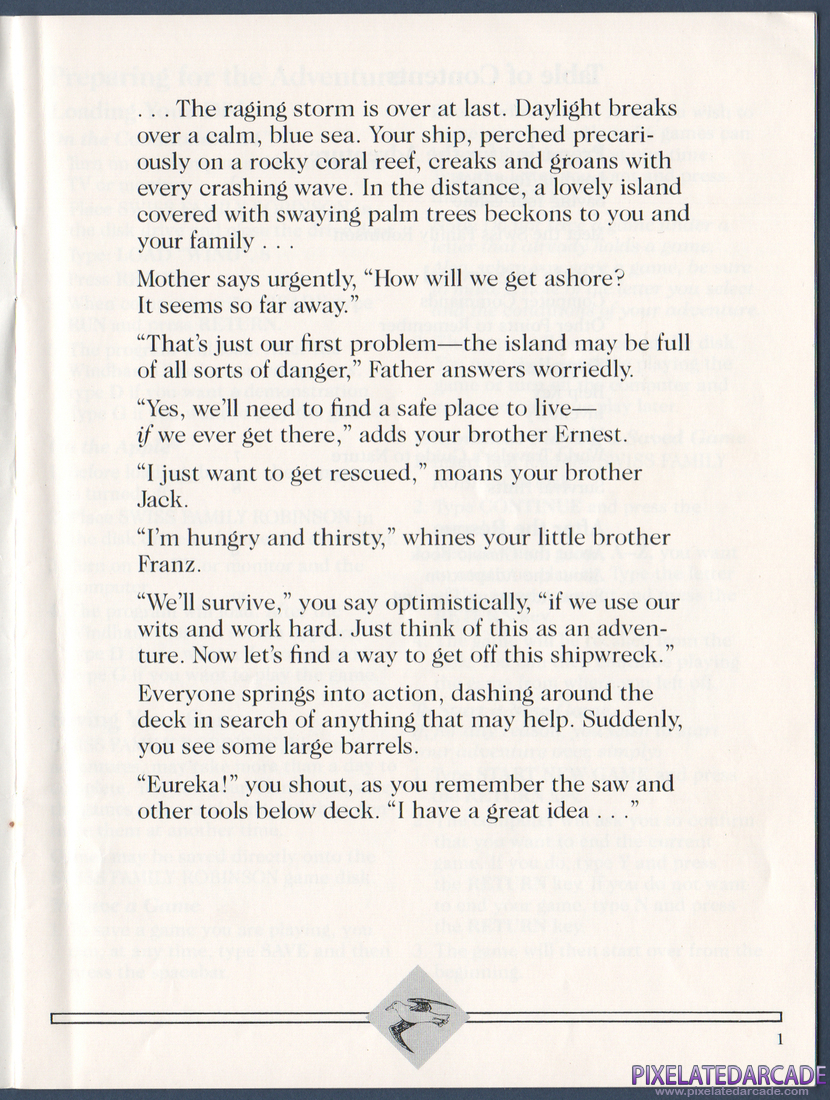 Swiss Family Robinson: Instruction Manual - Page 1