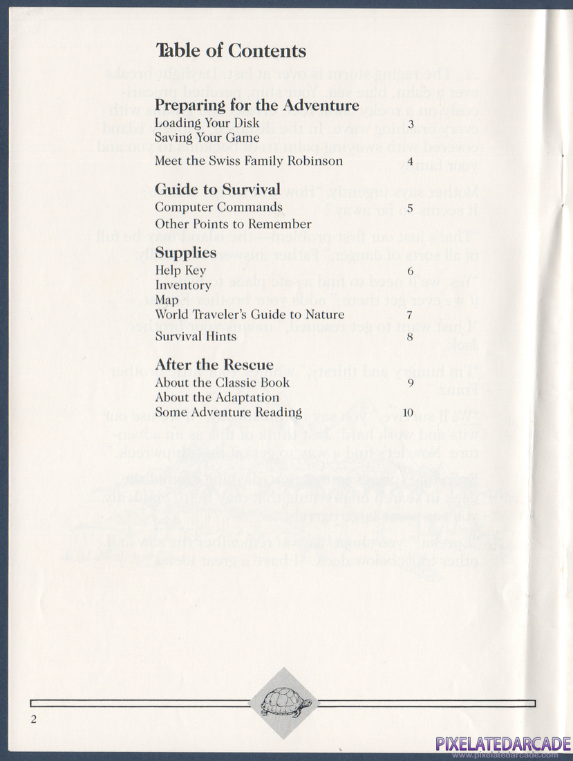 Swiss Family Robinson: Instruction Manual - Page 2