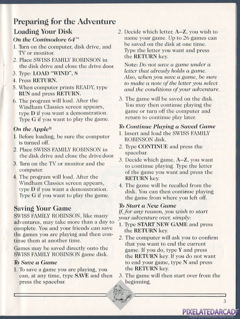 Swiss Family Robinson: Instruction Manual - Page 3