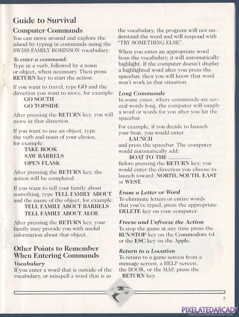Swiss Family Robinson: Instruction Manual - Page 5