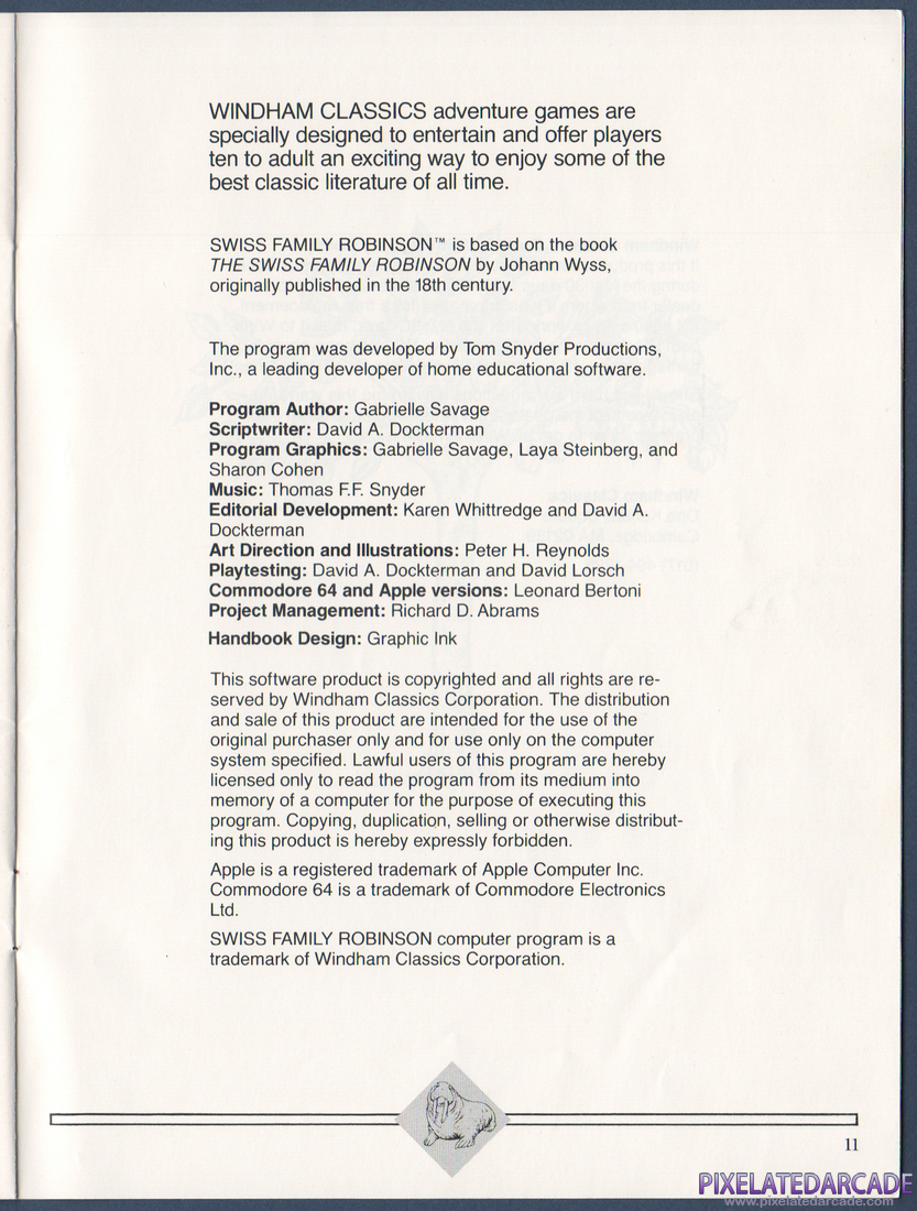 Swiss Family Robinson: Instruction Manual - Page 11