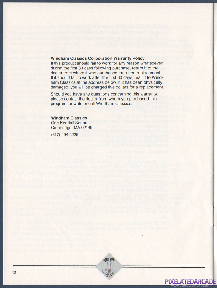 Swiss Family Robinson: Instruction Manual - Page 12