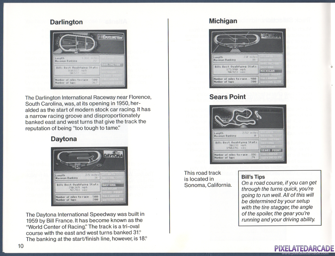 Bill Elliott's NASCAR Challenge: Instruction Manual - Page 10