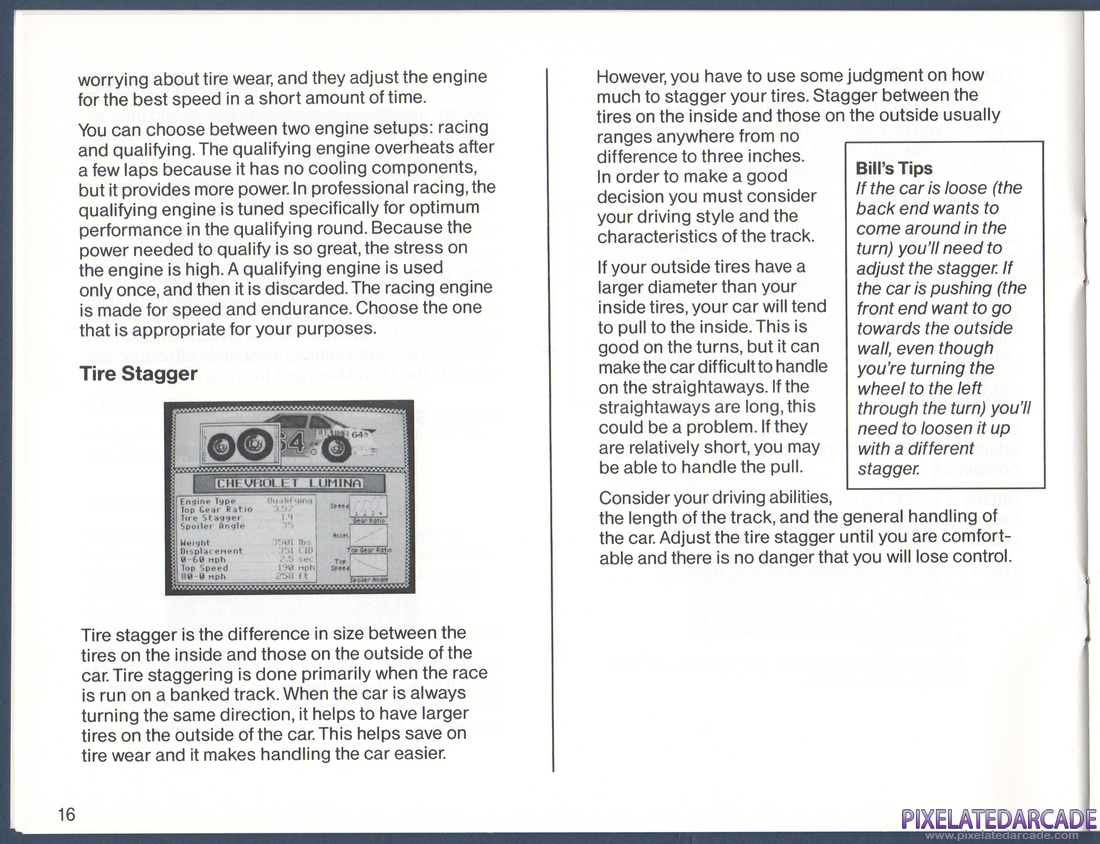 Bill Elliott's NASCAR Challenge: Instruction Manual - Page 16