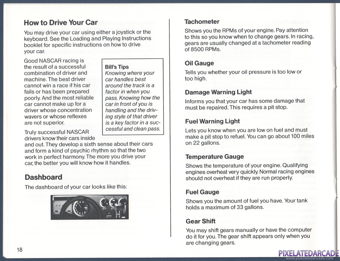 Bill Elliott's NASCAR Challenge: Instruction Manual - Page 18