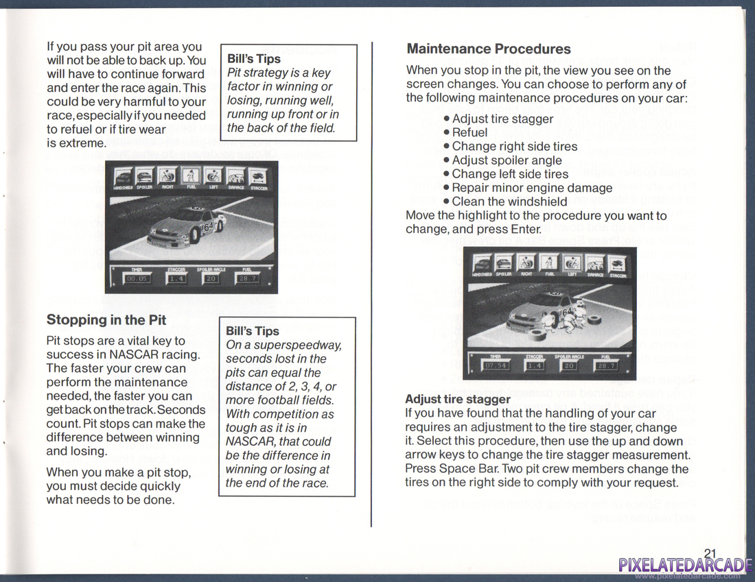 Bill Elliott's NASCAR Challenge: Instruction Manual - Page 21