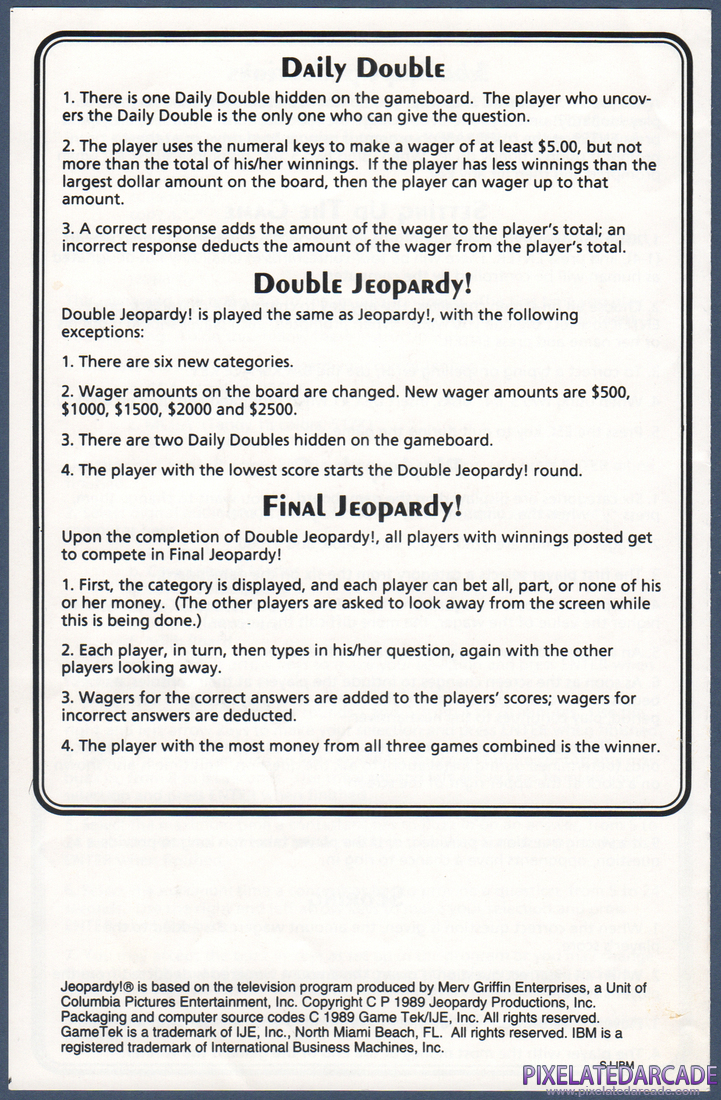 Super Jeopardy!: Instruction Manual - Page 4