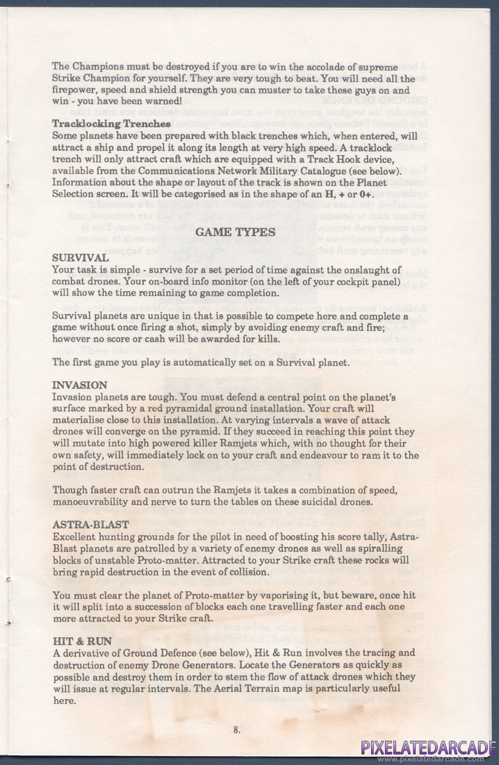 Strike II: Instruction Manual - Page 8