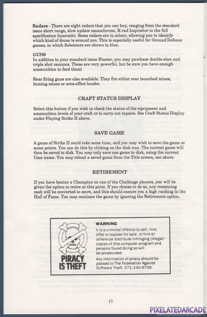 Strike II: Instruction Manual - Page 17