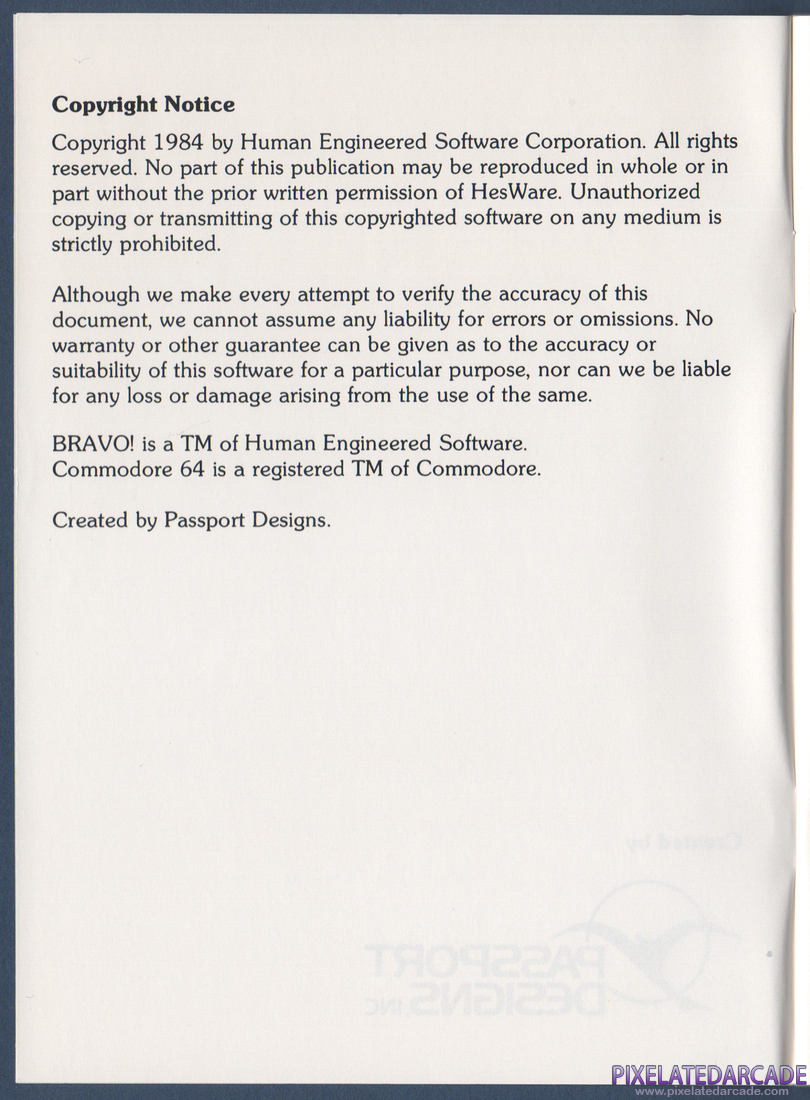 Bravo! Magic Music Series / Level 1: Instruction Manual - Copyright Page 1