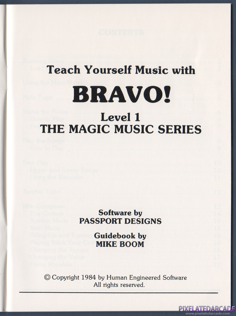 Bravo! Magic Music Series / Level 1: Instruction Manual - Copyright Page 2