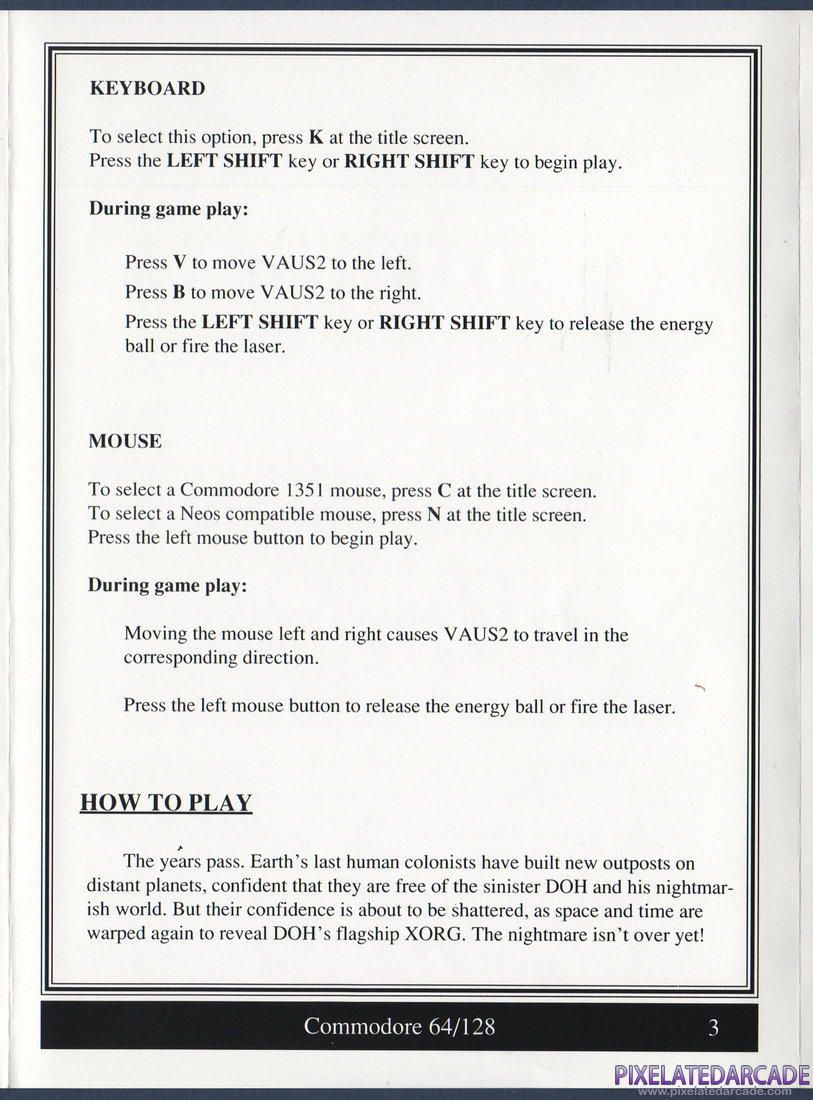 Arkanoid 2: Revenge of DOH: Gameplay Instructions - Page 3