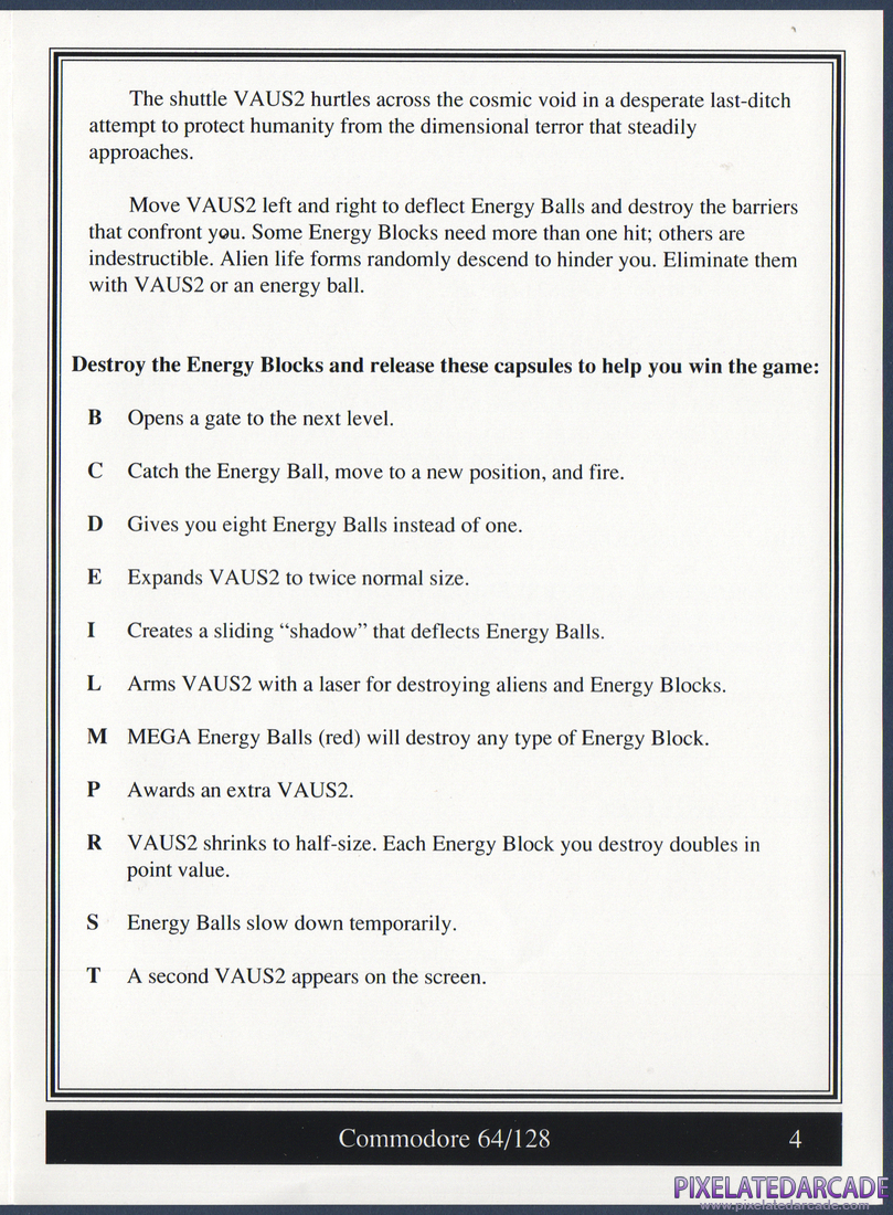 Arkanoid 2: Revenge of DOH: Gameplay Instructions - Page 4