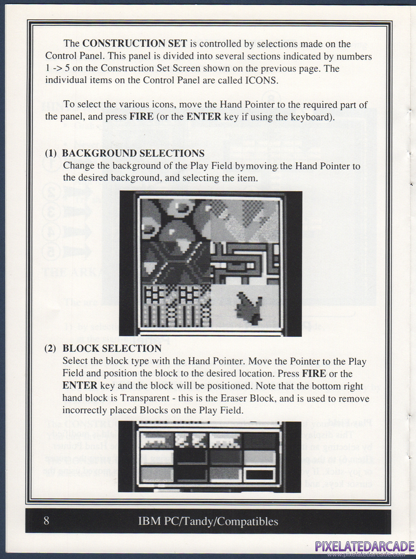 Arkanoid 2: Revenge of DOH: Gameplay Instructions & Construction Set - Page 8