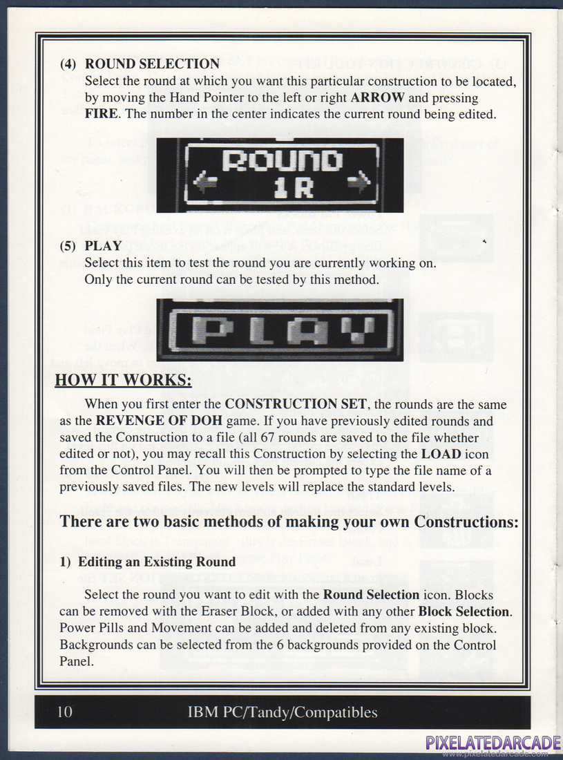 Arkanoid 2: Revenge of DOH: Gameplay Instructions & Construction Set - Page 10