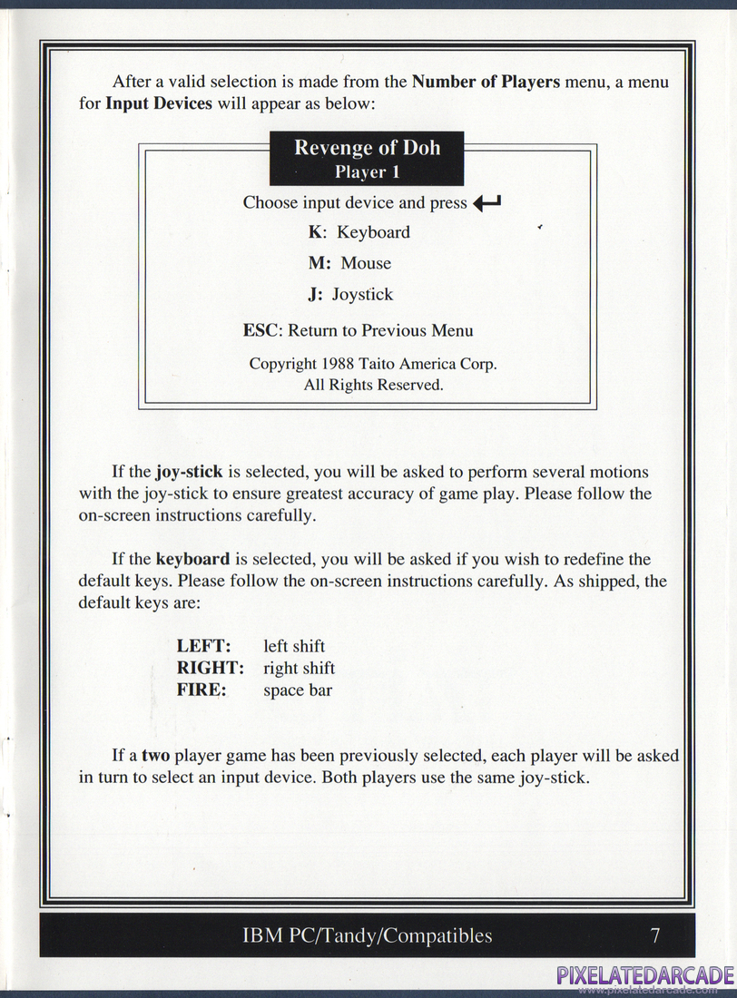 Arkanoid 2: Revenge of DOH: Loading Instructions - Page 7