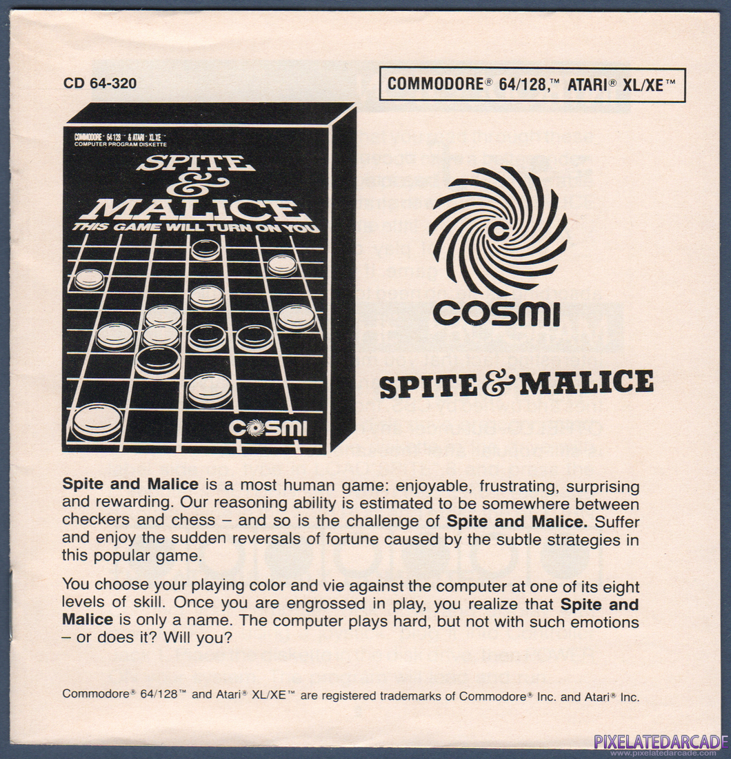 Spite & Malice: Instruction Manual - Page 1