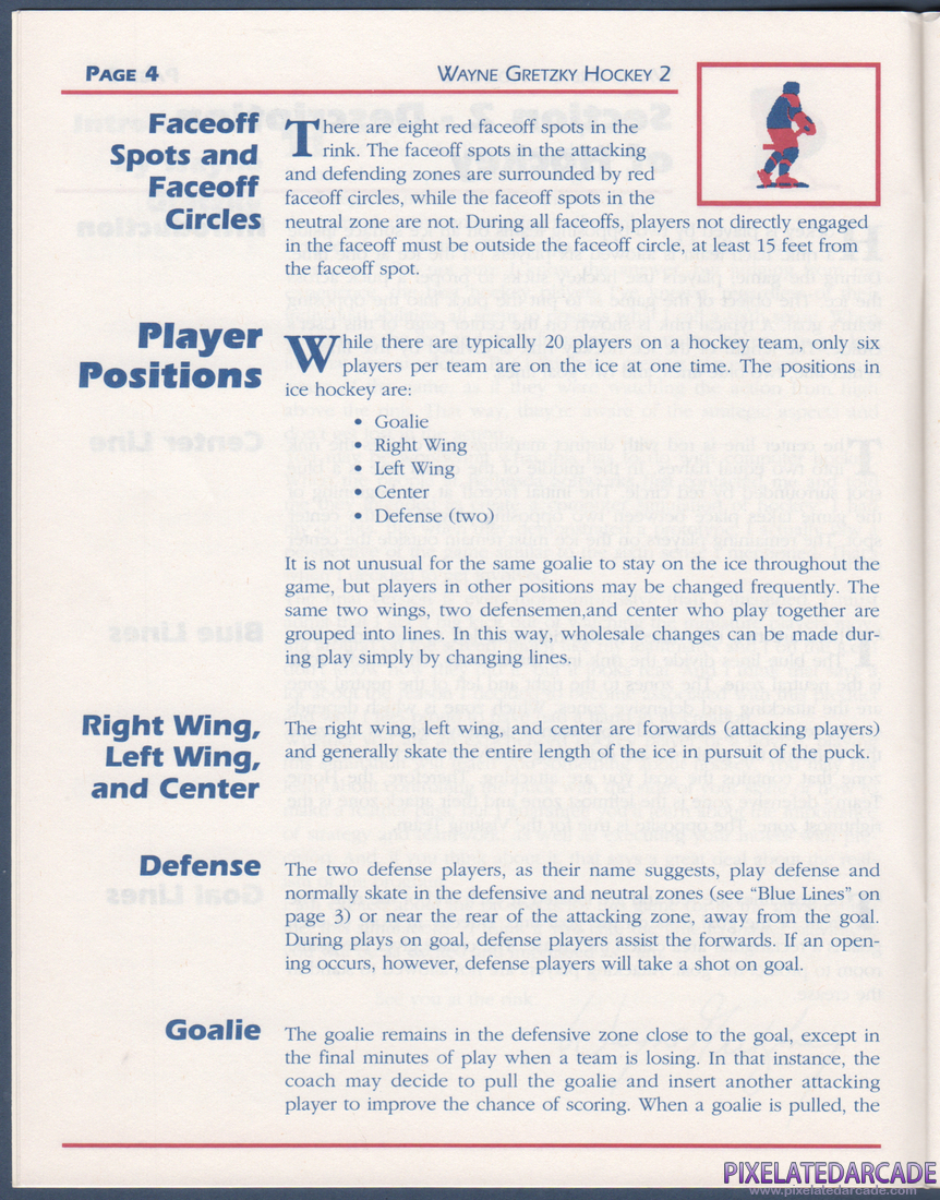 Wayne Gretzky Hockey 2: Instruction Manual - Page 4