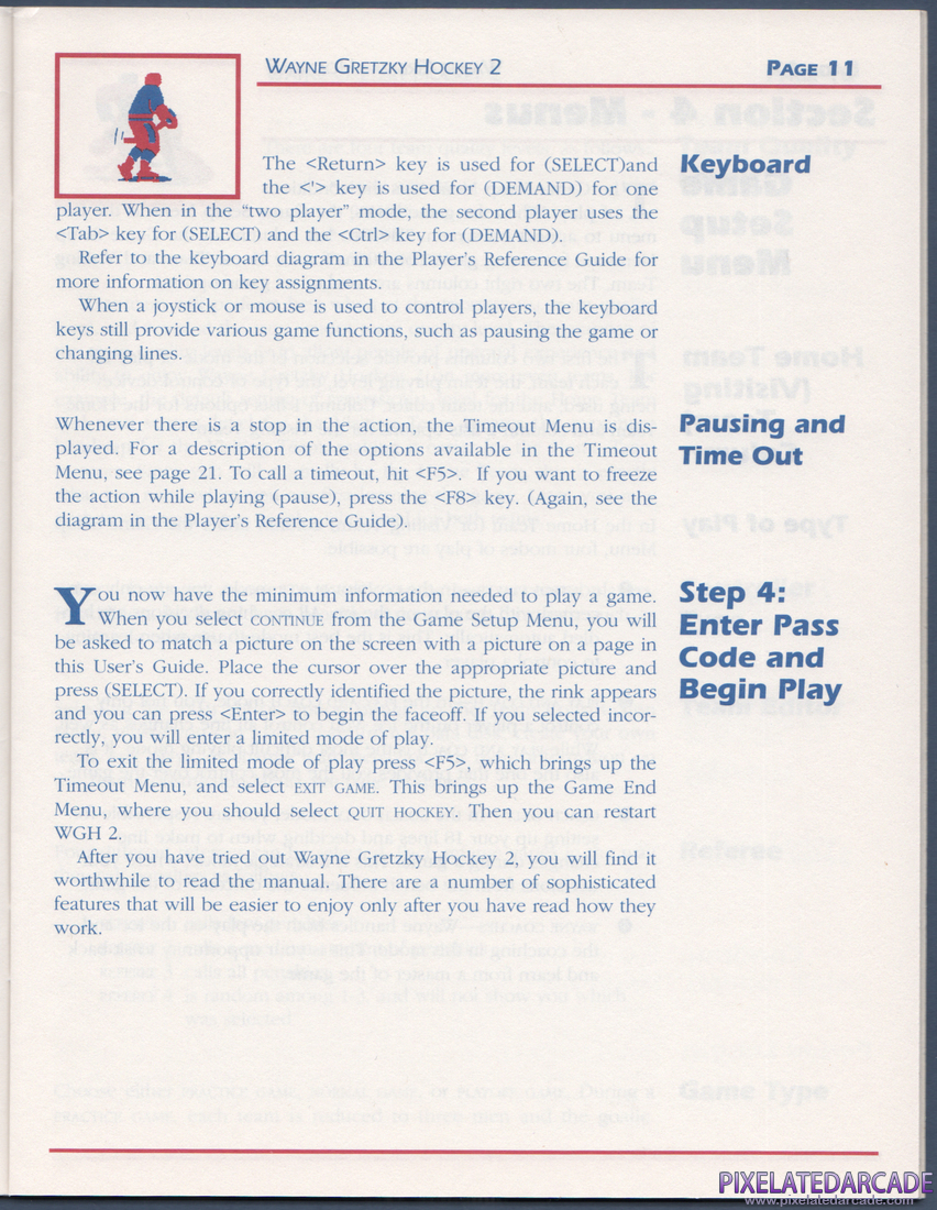 Wayne Gretzky Hockey 2: Instruction Manual - Page 11