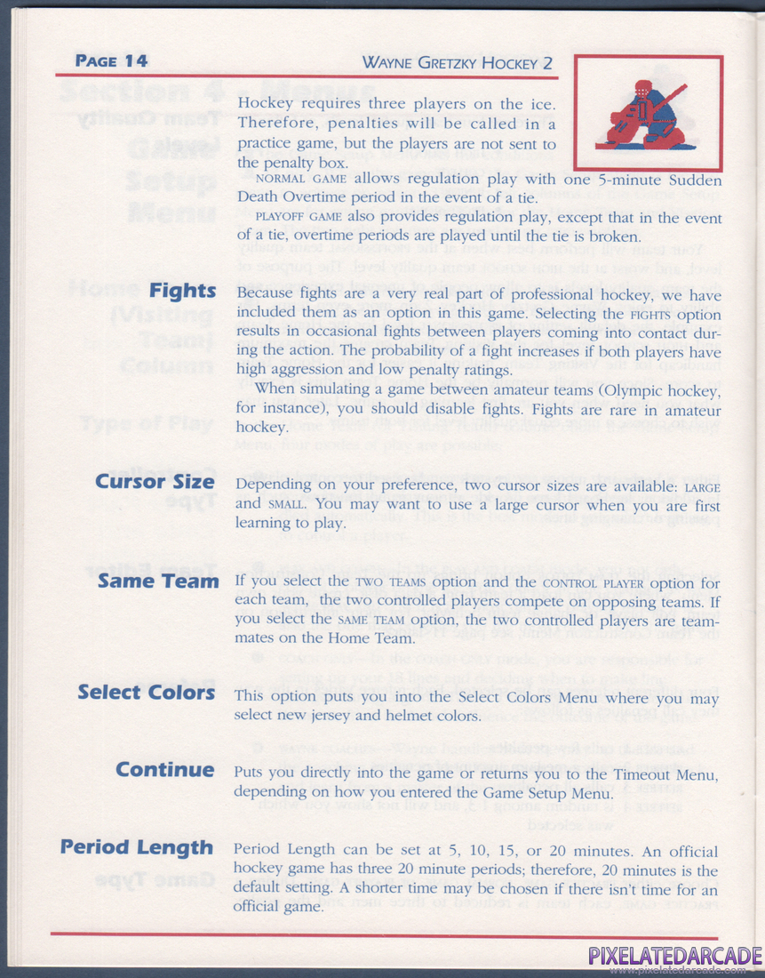 Wayne Gretzky Hockey 2: Instruction Manual - Page 14