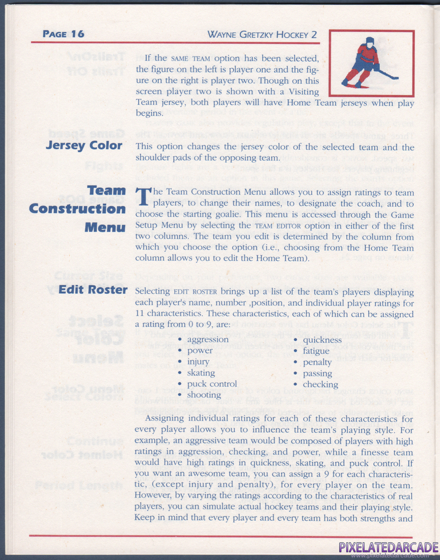 Wayne Gretzky Hockey 2: Instruction Manual - Page 16