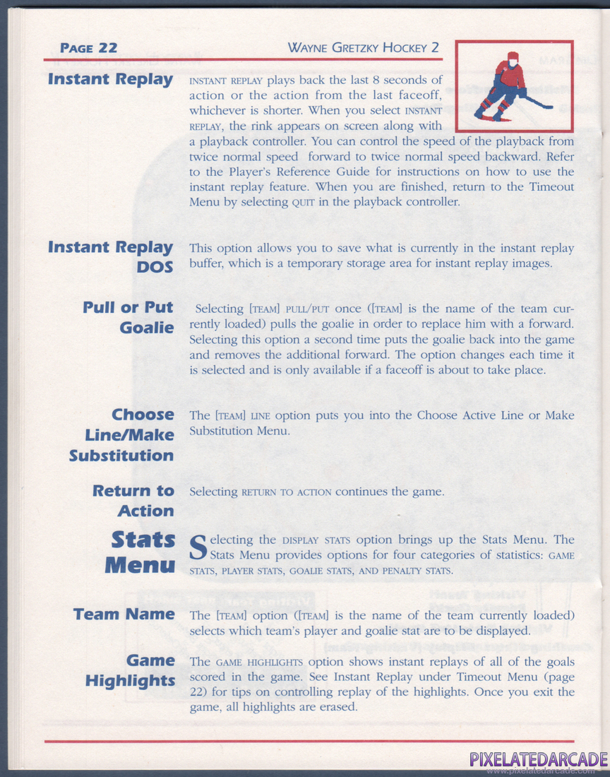Wayne Gretzky Hockey 2: Instruction Manual - Page 22
