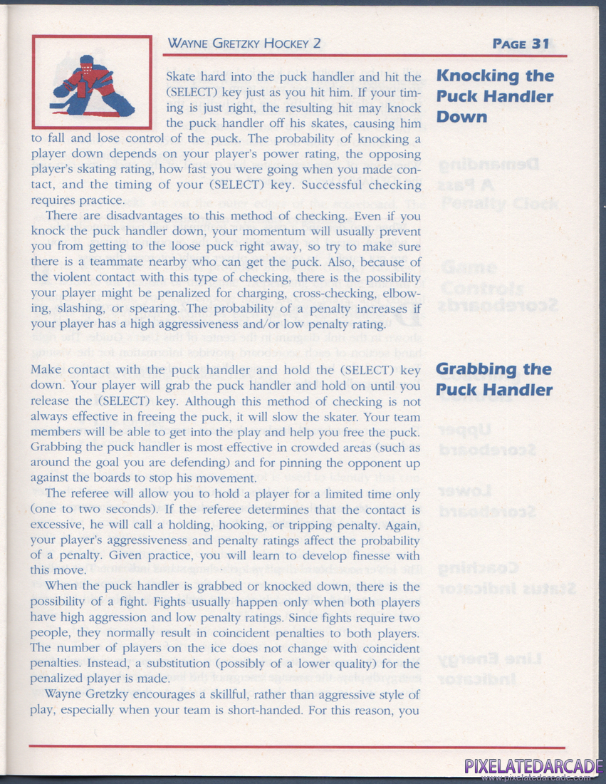 Wayne Gretzky Hockey 2: Instruction Manual - Page 31
