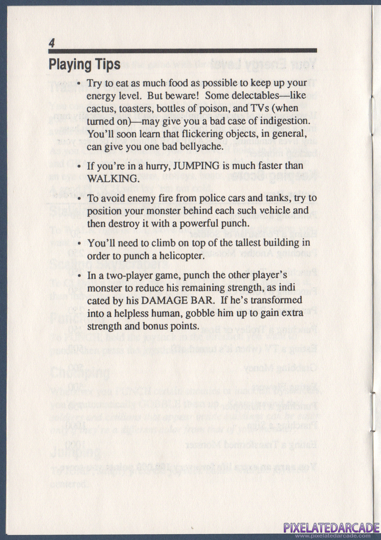 Rampage: Instruction Manual - Page 4