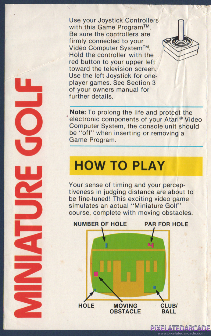 Miniature Golf: Instruction Manual - Page 2