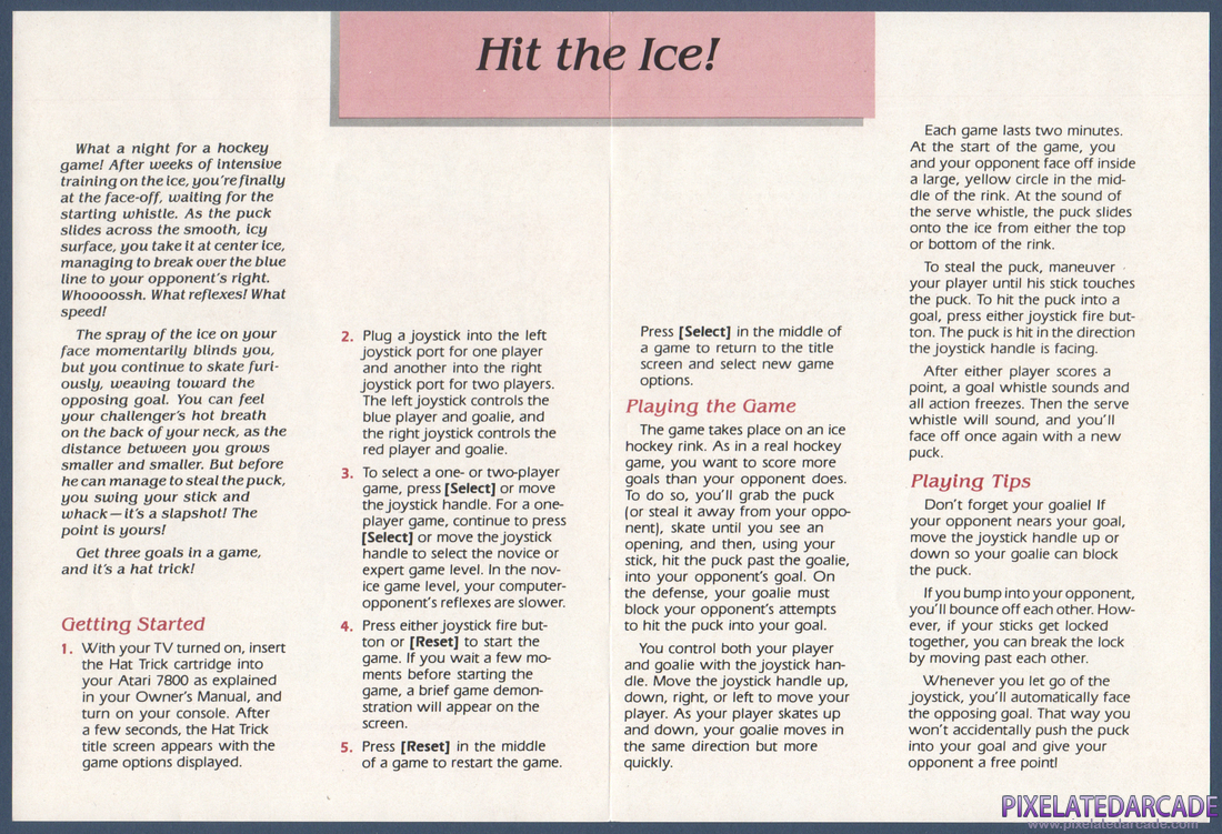 Hat Trick: Instruction Manual - Page 2