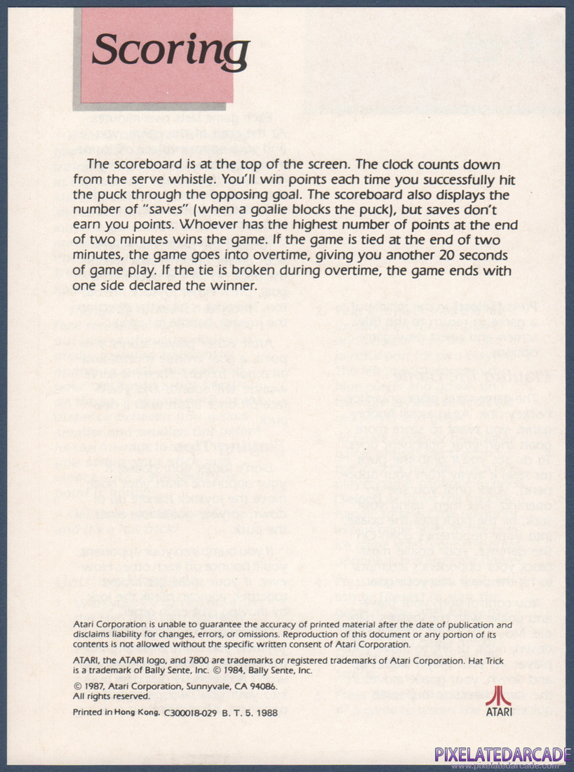 Hat Trick: Instruction Manual - Page 3
