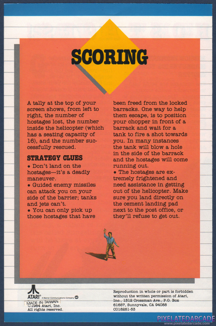 Choplifter!: Instruction Manual - Page 3