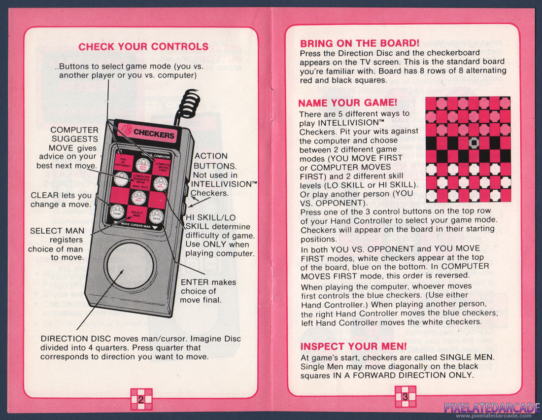 Checkers: Instruction Manual - Page 3