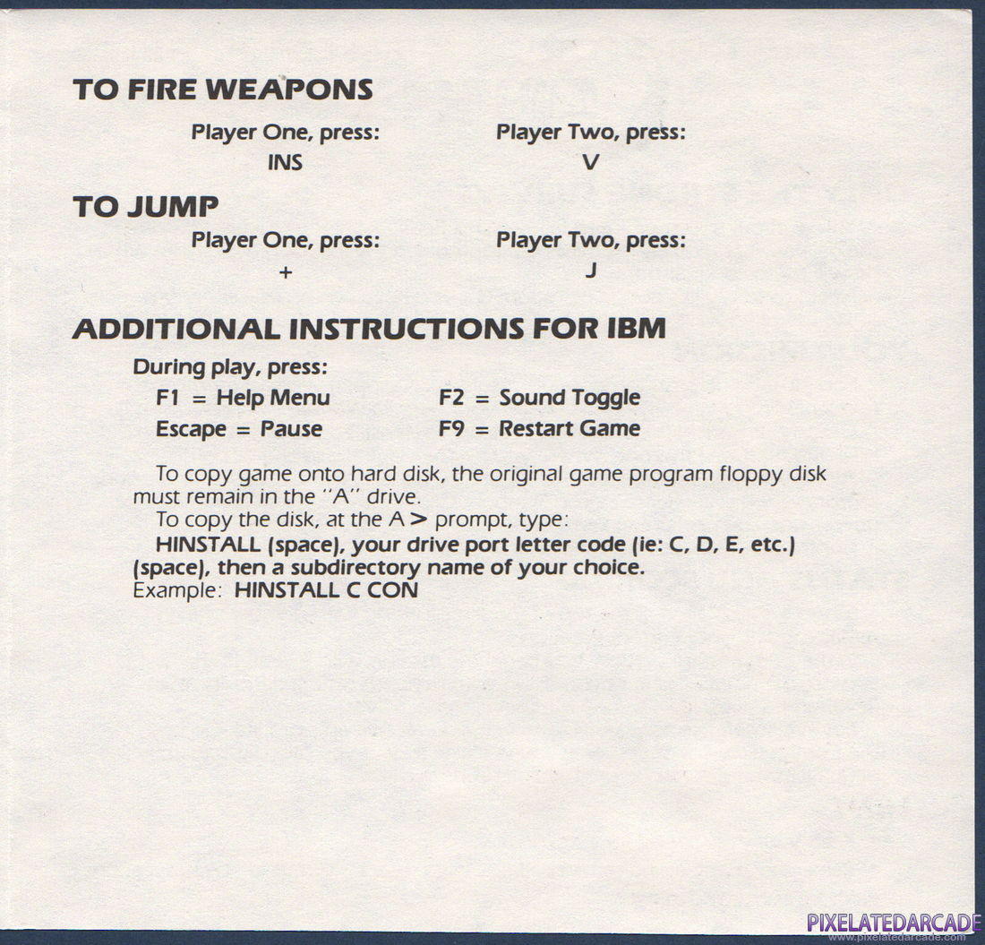 Contra: Instruction Manual - Page 4