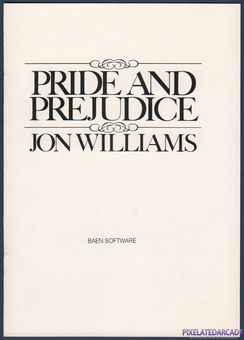 Pride and Prejudice: Instruction Manual - Page 1