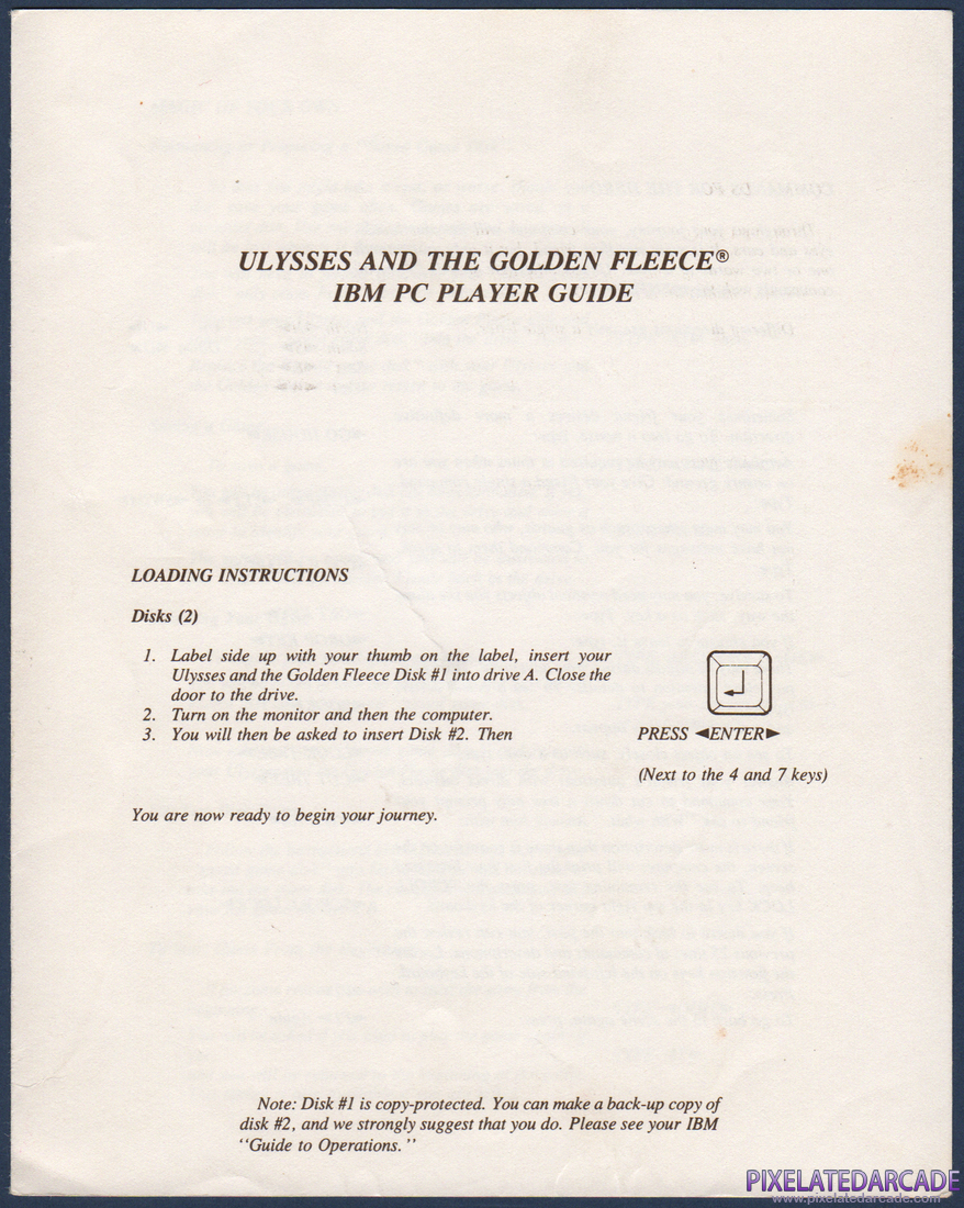 Hi-Res Adventure #4: Ulysses and the Golden Fleece: Instruction Manual - Page 1