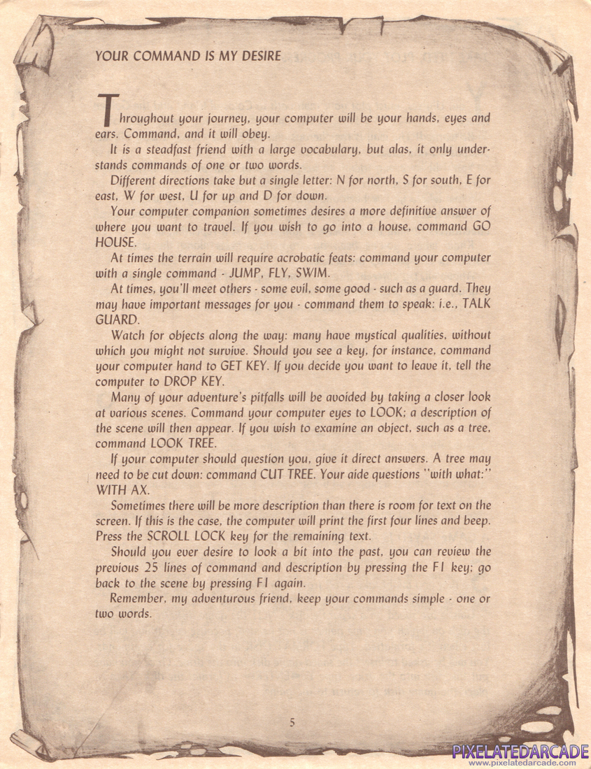 Hi-Res Adventure #4: Ulysses and the Golden Fleece: Instruction Manual - Page 5