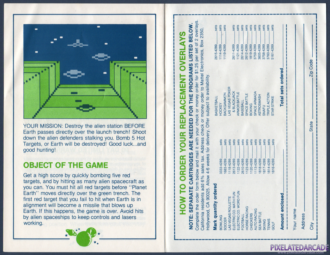 Star Strike: Instruction Manual - Page 6