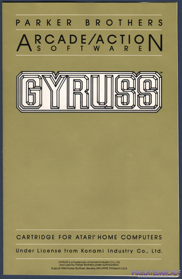 Gyruss: Instruction Manual - Page 1