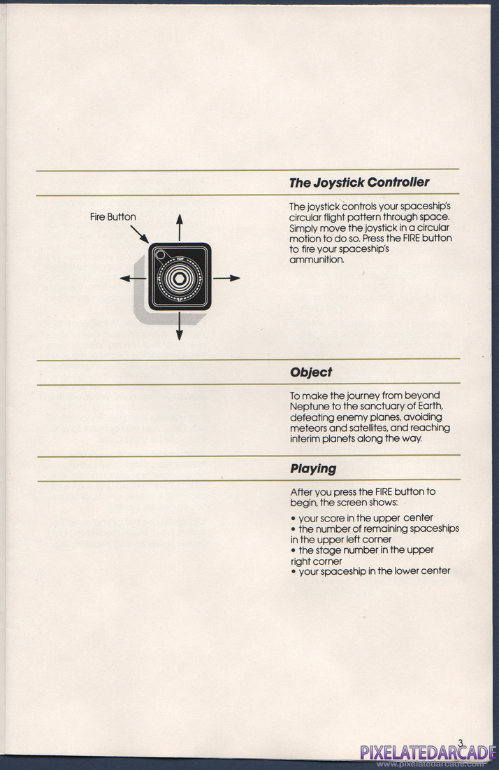 Gyruss: Instruction Manual - Page 3