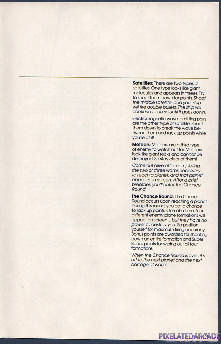 Gyruss: Instruction Manual - Page 5