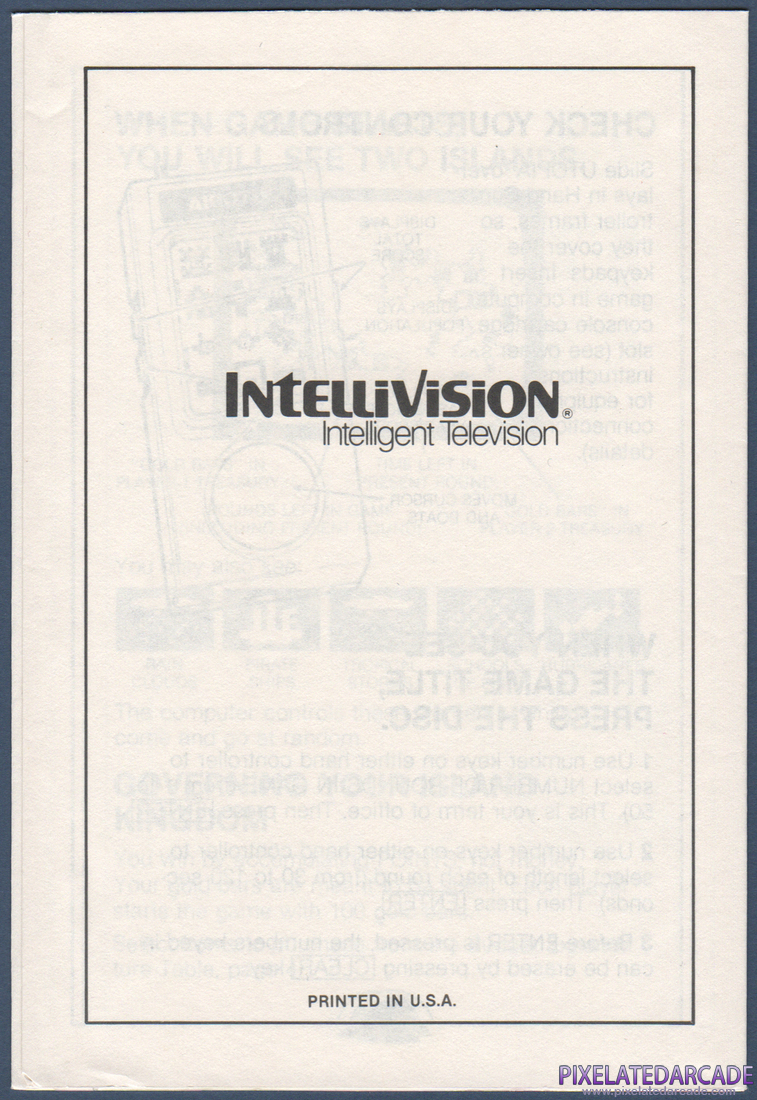 Utopia: Instruction Manual - Back Cover