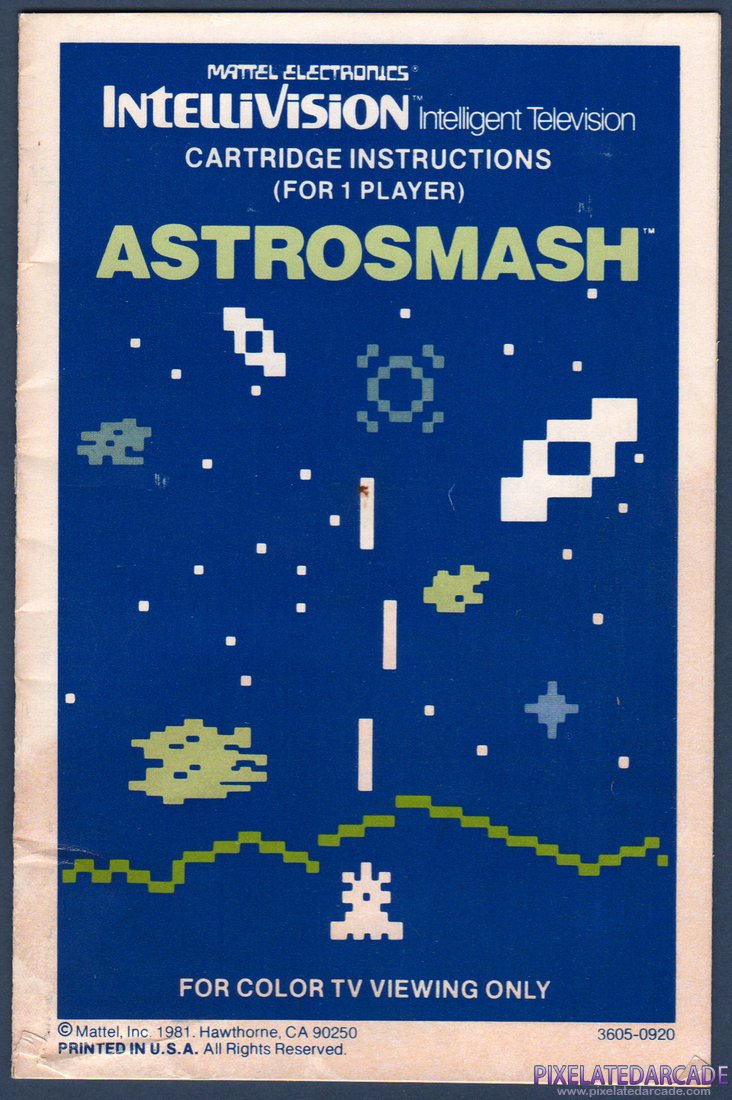Astrosmash: Instruction Manual - Page 1